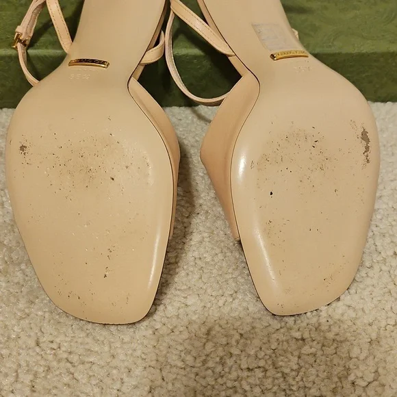 🛑GUCCI Blondie Leather Sandal - Picture 5 of 7